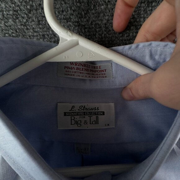 Levis Shirt Mens XL Blue Striped Button Up Cowboy Western Rancher Southwestern - Picture 12 of 13